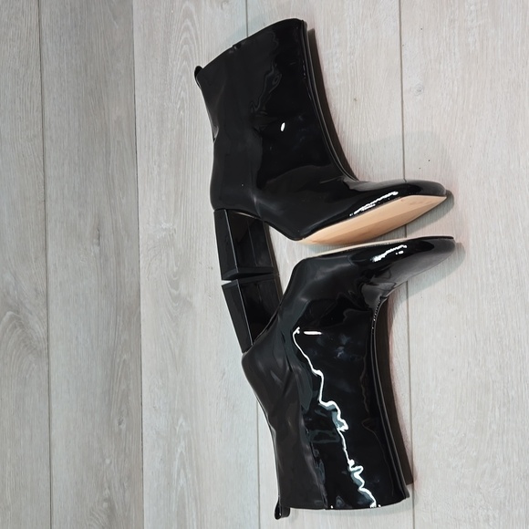 Good American Womens "Like New"Ankle Square Toe Heels Boots shoes sz 7 - Picture 10 of 13